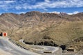 Winding road in high Atlas Mountains, Morocco Royalty Free Stock Photo