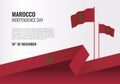 Morocco Independence day background for national celebration