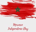 Morocco Independence day holiday background.