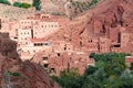 Morocco, Kasbah in the Dades Valley also known as Valley of the Roses. Dades River
