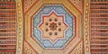 Morocco, Marrakesh: ceiling decoration Royalty Free Stock Photo