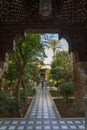 Morocco. Marrakesh. The garden of the Bahia Palace