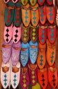 Morocco, Marrakesh medina, colourful slippers