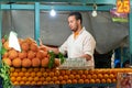 Morocco Marrakesh. Orange juice stall