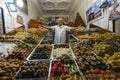 Morocco. Marrakesh. An oriental pastries shop in the souks of the medina Royalty Free Stock Photo