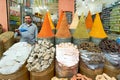 Morocco Marrakesh. Sale of spices in the souk Royalty Free Stock Photo