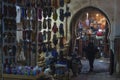 Morocco. Marrakesh. A street in the souks of the medina