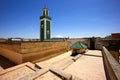 Morocco Meknes. Medersa Bou Inania Minaret