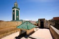 Morocco Meknes. Medersa Bou Inania Minaret
