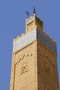 Morocco, Meknes, Mosque minaret