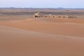 Morocco, Merzouga, Erg Chebbi Dunes at Dusk, Anti-Atlas Mountains Royalty Free Stock Photo