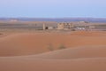 Morocco, Merzouga, Erg Chebbi Dunes at Dusk, Anti-Atlas Mountains Royalty Free Stock Photo