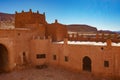 Morocco. The old ruined kasbah of Tamdaght