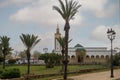 Morocco, Rabat - aerial view of the Royal Mosque. Royalty Free Stock Photo