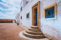 Morocco, Rabat, blue streets of old town Medina Royalty Free Stock Photo