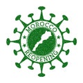 Morocco Reopening Stamp.