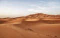 Morocco. Sand dunes of Sahara desert Royalty Free Stock Photo