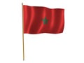 Morocco silk flag