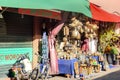 Morocco souvenirs in medina. Marrakech. Morocco Royalty Free Stock Photo