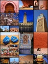 Morocco tourism postcard Royalty Free Stock Photo