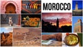 Morocco travel photo collage Royalty Free Stock Photo