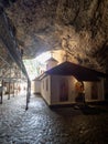 Ialomita Cave Monastery, Romania Royalty Free Stock Photo