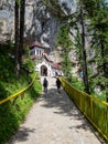 Ialomita Cave Monastery, Romania Royalty Free Stock Photo