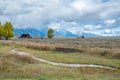 Morom Row at Antelope Flats and Grand Teton National Park in Wyoming Royalty Free Stock Photo