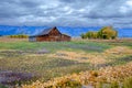 Morom Row at Antelope Flats and Grand Teton National Park in Wyoming Royalty Free Stock Photo