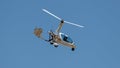 Moron, Spain - 12 May 23: Modern Ela G10 Eclipse helicopter flying Royalty Free Stock Photo