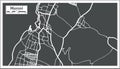 Moroni Comoros City Map in Retro Style. Outline Map. Royalty Free Stock Photo