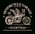 Morotcycle custom banner Royalty Free Stock Photo