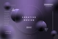 Morph Background Gradient Color Dark Purple Deluge with Circle Shape Glass Effect Frame Title Text.