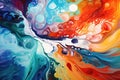 morphing fluid art abstract background. Wavy curly swirl