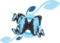 Morpho Butterfly Royalty Free Stock Photo