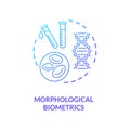 Morphological biometrics concept icon