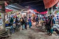 MORRELGANJ, BANGLADESH - NOVEMBER 18, 2016: View of a street in Morrelganj village, Banglade