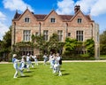 Morris dancers in front of Greys Court