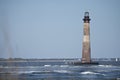 Morris island lighthouse near folly beach sc