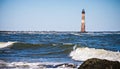 Morris island lighthouse on a sunny day Royalty Free Stock Photo