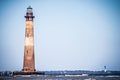 Morris island lighthouse on a sunny day Royalty Free Stock Photo
