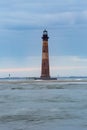 Morris Island Lighthouse Vertical Folly Beach SC Royalty Free Stock Photo