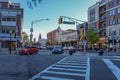 Morristown Green at South Street and Park Place on a late fall afternoon