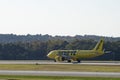 Morrisville, NC, USA 10-29-23. Spirit Airbus slowing after landing.