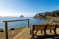 Morro Bay Beach & Boardwalk Royalty Free Stock Photo