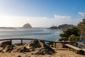 Morro Bay Beach & Boardwalk Royalty Free Stock Photo