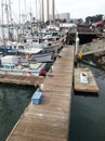 Morro Bay California dock Royalty Free Stock Photo