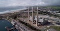 Morro Bay Power Plant in Morro Bay. Abandonment Power Plant in California. California. Drone. USA 5