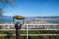 Morro da Cruz Viewpoint and Downtown Florianopolis City view - Florianopolis, Santa Catarina, Brazil Royalty Free Stock Photo