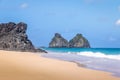 Morro Dois Irmaos and Americano Beach Praia do Americano - Fernando de Noronha, Pernambuco, Brazil Royalty Free Stock Photo